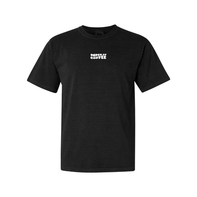 Paper Street Coffee Lazy Days Tee in Black/White — front view by VNDK8