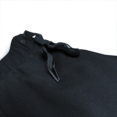 Women's Reset Joggers in Black — drawstring waistband detail by VNDK8
