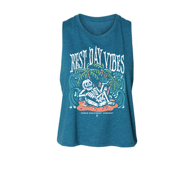 Rest Day Vibes Crop Tanks