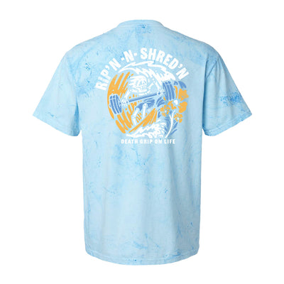 Rip-N-Shred Relaxed Tee in Fiji — back view by VNDK8