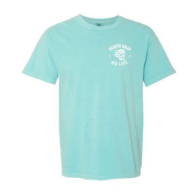 Rip-N-Shred Relaxed Tee in Mint Green — front view by VNDK8