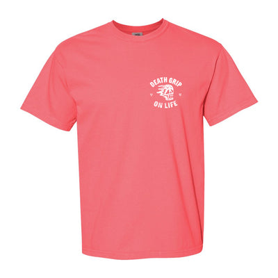 Rip-N-Shred Relaxed Tee in Watermelon — front view by VNDK8