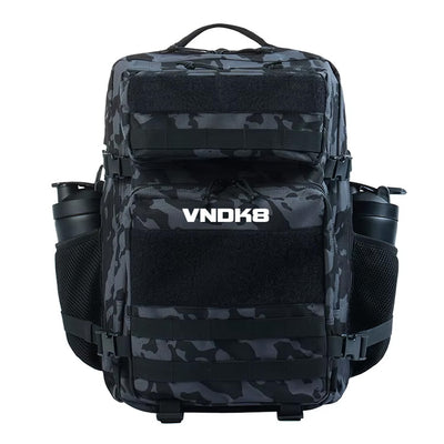 VNDK8 Rover Backpack in Black Camo — functional fitness gym bag by VNDK8