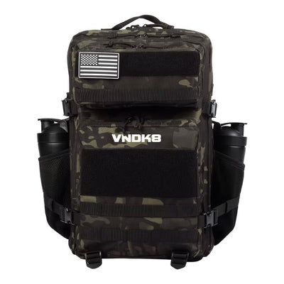 VNDK8 Rover Backpack in Dark Military Camo — functional fitness gym bag by VNDK8