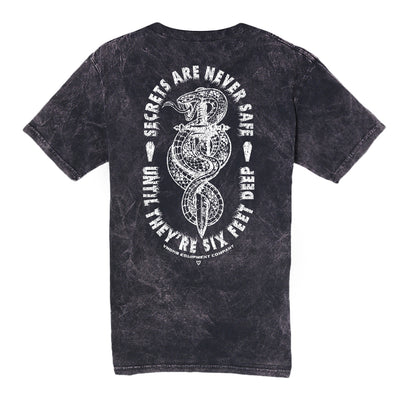 Trust Issues Tee in Mineral Black — back view by VNDK8