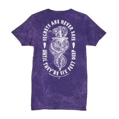 Trust Issues Tee in Vintage Purple — back view by VNDK8
