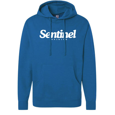 Sentinel Training Logo Hoodie in Royal Blue — front view by VNDK8
