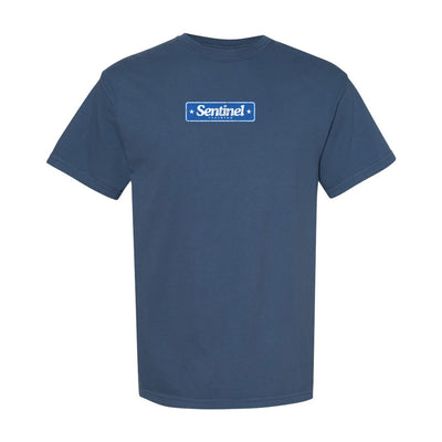 Sentinel Training Methodology Relaxed Tee in Blue — front view by VNDK8