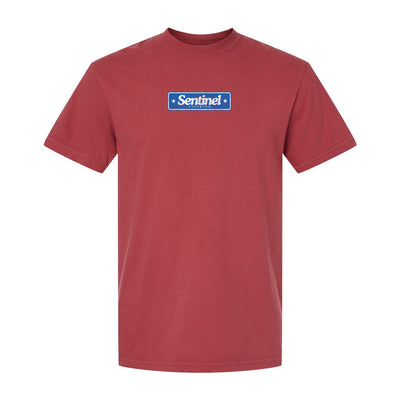 Sentinel Training Methodology Relaxed Tee in Red — front view by VNDK8