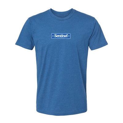Sentinel Training Methodology Athletic Tee in Blue — front view by VNDK8