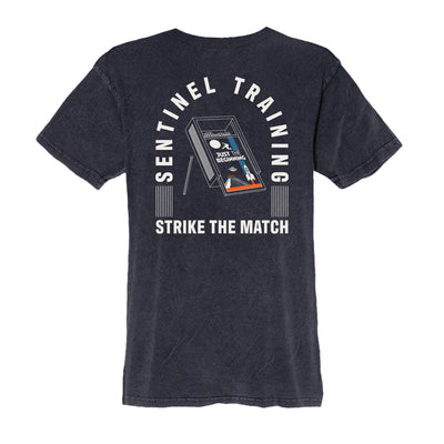 Sentinel Training Strike The Match Relaxed Tee — back view by VNDK8