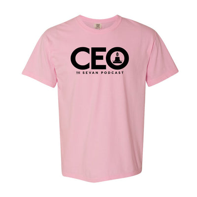 Sevan Podcast CEO Relaxed Tee in Pink — by VNDK8