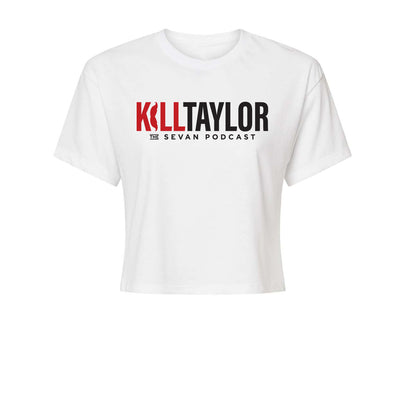 Sevan Podcast KT Season 1 Crop Tee in White — front view by VNDK8
