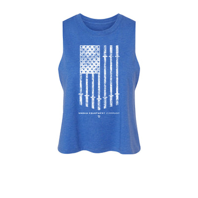 Stars & Bars Women's Crop Tanks
