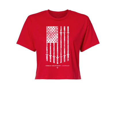 Stars & Bars Women's Crop Tees
