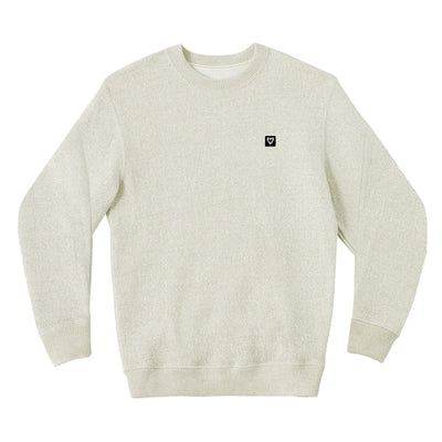The Hamptons Crewneck in Latte — ultra-premium fleece crewneck by VNDK8