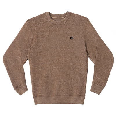 The Hamptons Crewneck in Mocha — ultra-premium fleece crewneck by VNDK8