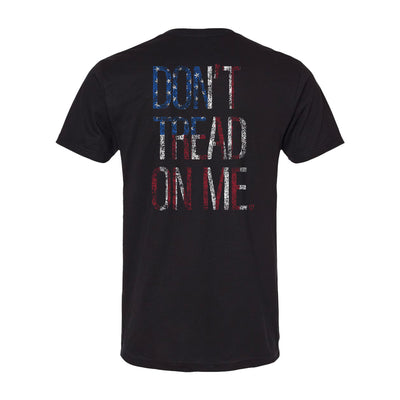 Tread Tee relaxed fit in Black — back view by VNDK8