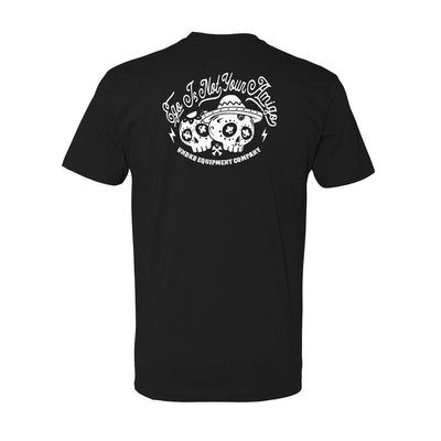 Ego is Not Your Amigo Tee athletic fit in Black — back view by VNDK8
