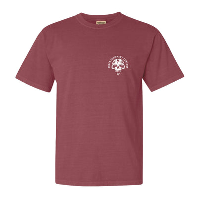 Growth and Comfort Tee in Brick Red — front view by VNDK8