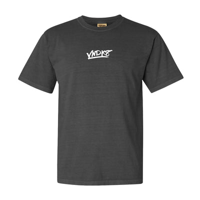 No Tomorrow Tee in Distressed Gray — front view by VNDK8