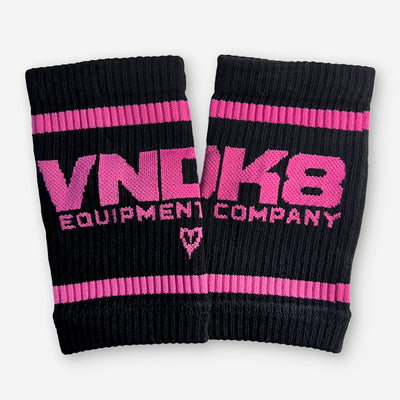 VNDK8 Sweatbands in Black/Pink — 5-inch wrap-around by VNDK8