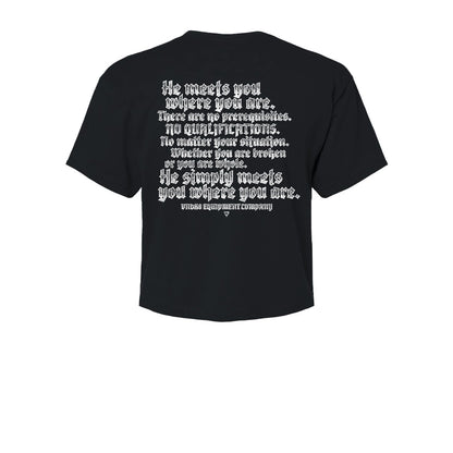 Where You Are Women's Crop Tee