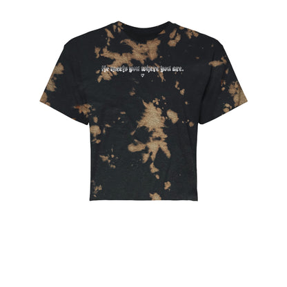 Where You Are Women's Crop Tee
