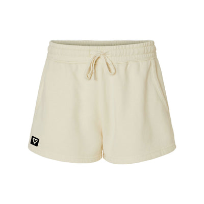 Women's Rest Day Fleece Shorts in Bone — soft cotton/polyester burnout fleece by VNDK8